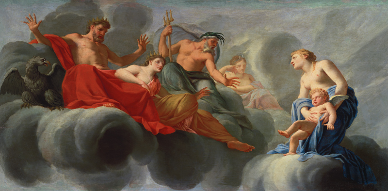 Venus Presenting Cupid to Jupiter od Eustache Le Sueur