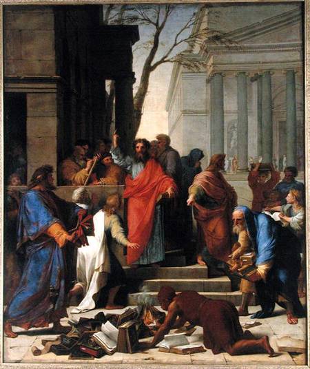 The Sermon of St. Paul at Ephesus od Eustache Le Sueur