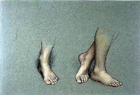 Study of Feet (pastel on paper)