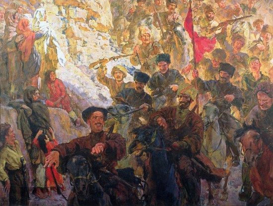 The Red Partisans of Dagestsan od Evgeni Evgenievitch Lanceray