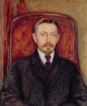 Portrait of Ivan A. Bunin (1870-1953), 1919 (oil on canvas)