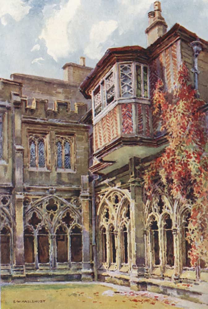 Anne Boleyns Window, Deans Cloisters od E.W. Haslehust