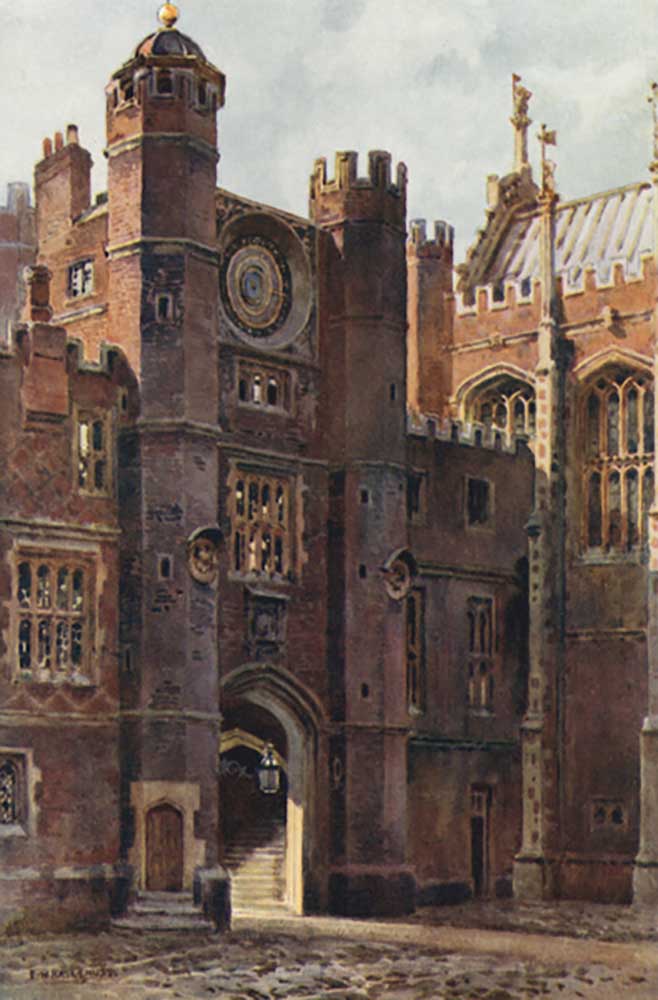 Anne Boleyns Gateway, Clock Court od E.W. Haslehust