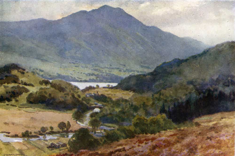Ben Venue and Loch Achray, Trossachs od E.W. Haslehust