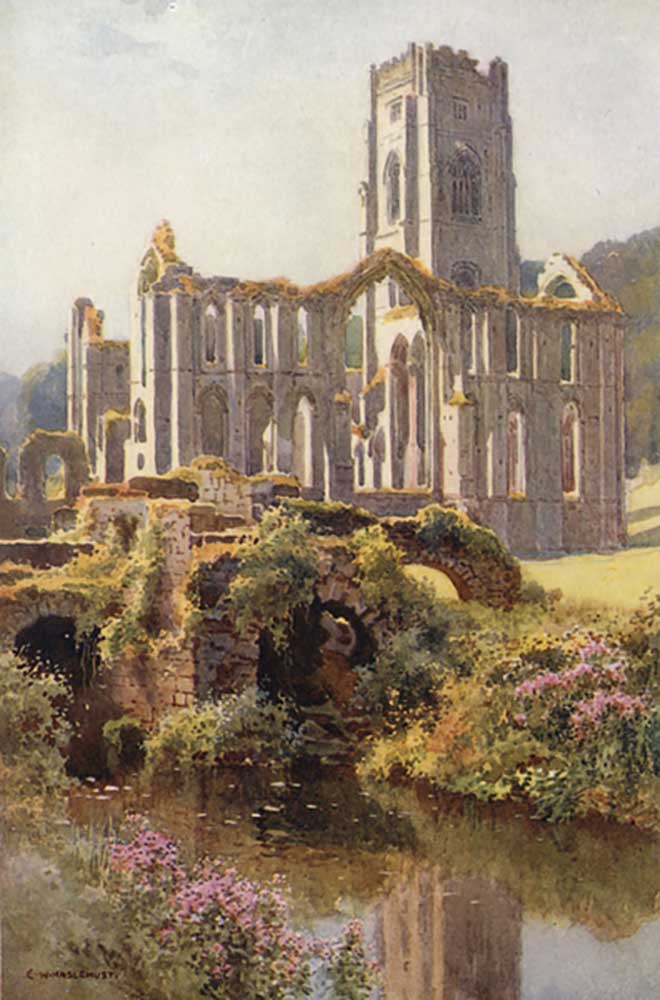 Fountains Abbey od E.W. Haslehust