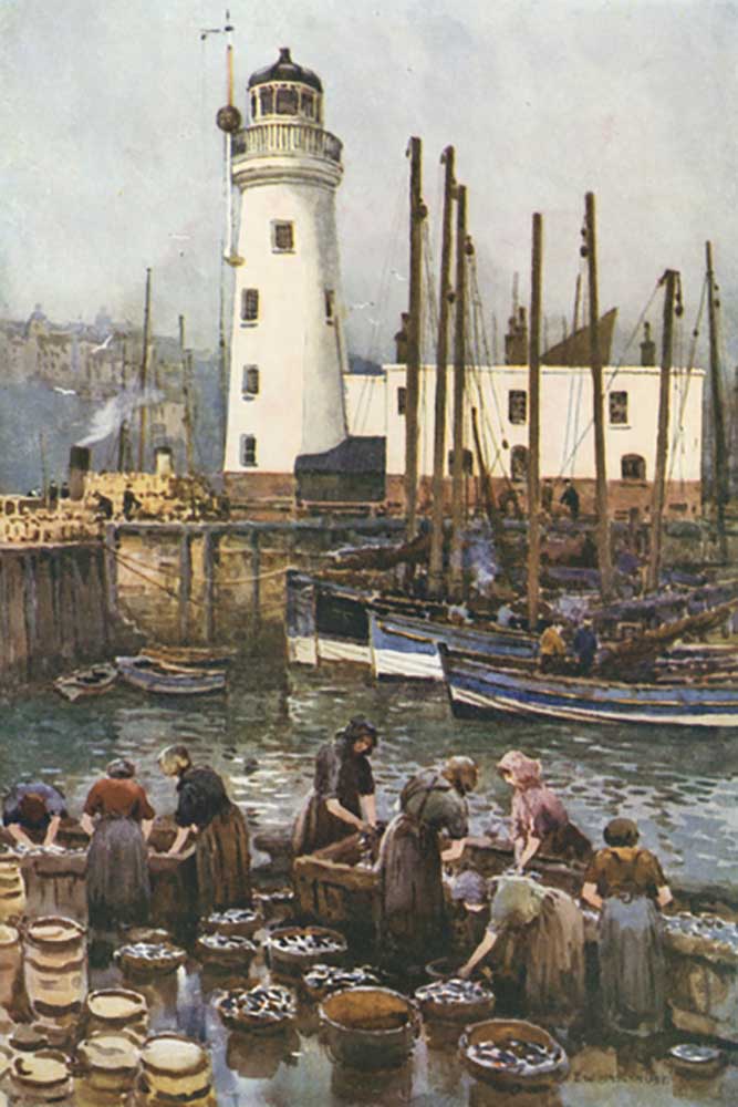 The Harbour during the Herring Season od E.W. Haslehust