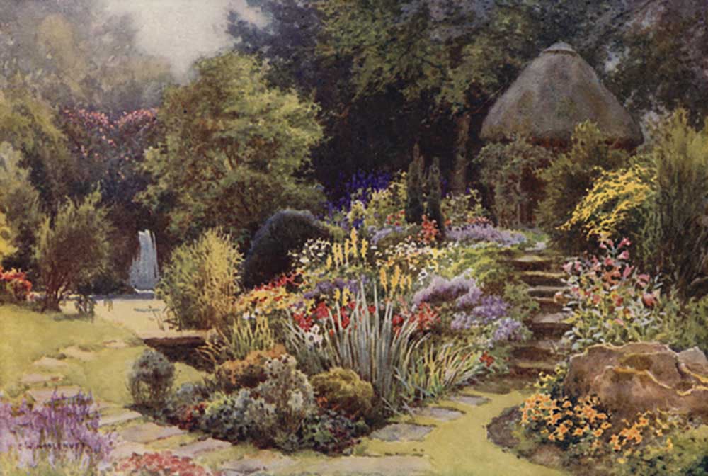 The Japanese Garden, Rufford Abbey od E.W. Haslehust