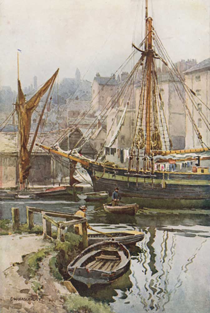 The Quay at Exeter od E.W. Haslehust