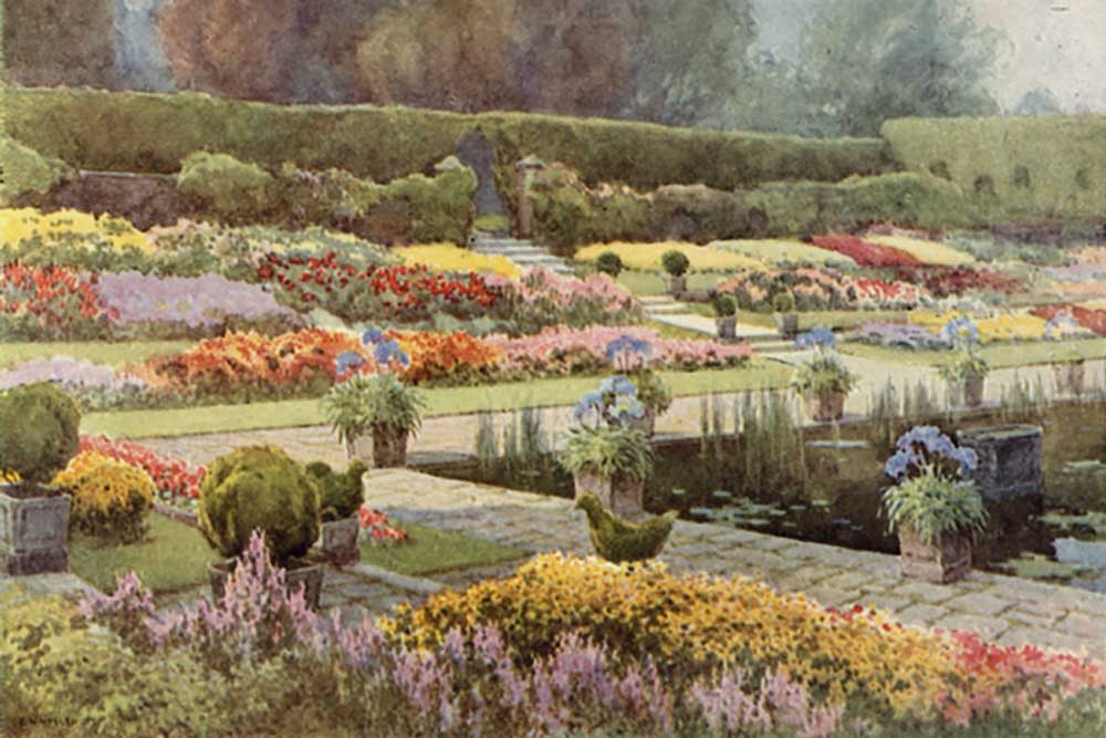 The Sunk Garden, Kensington Palace od E.W. Haslehust