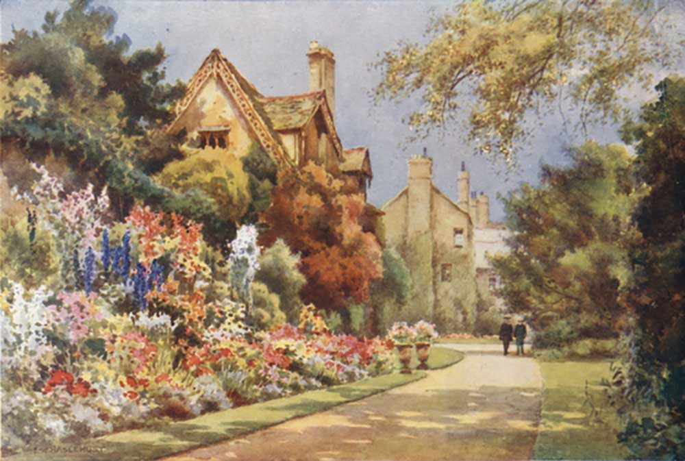 The Cottages, Worcester College Gardens od E.W. Haslehust