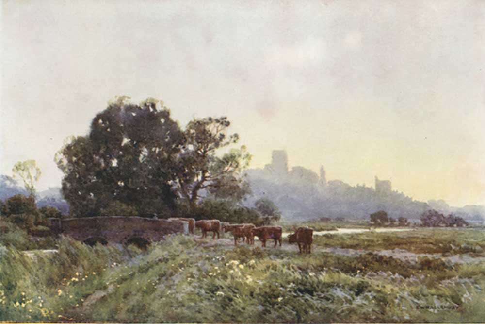 Dorchester from the Meadows od E.W. Haslehust