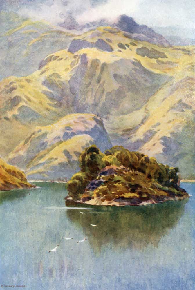 Ellens Isle, Loch Katrine od E.W. Haslehust