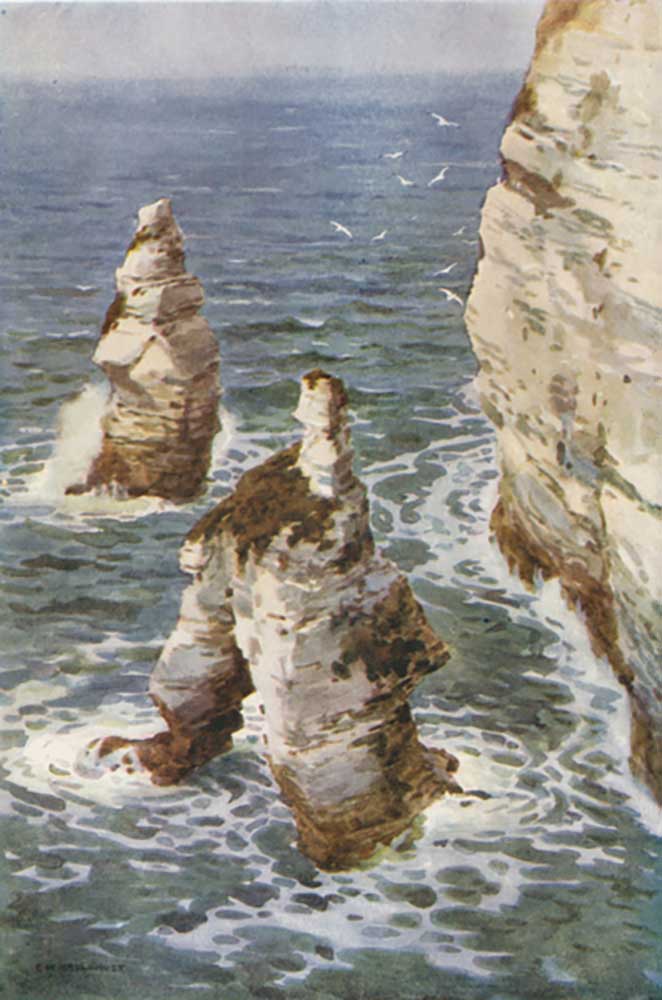 Flamborough: King and Queen Rocks od E.W. Haslehust