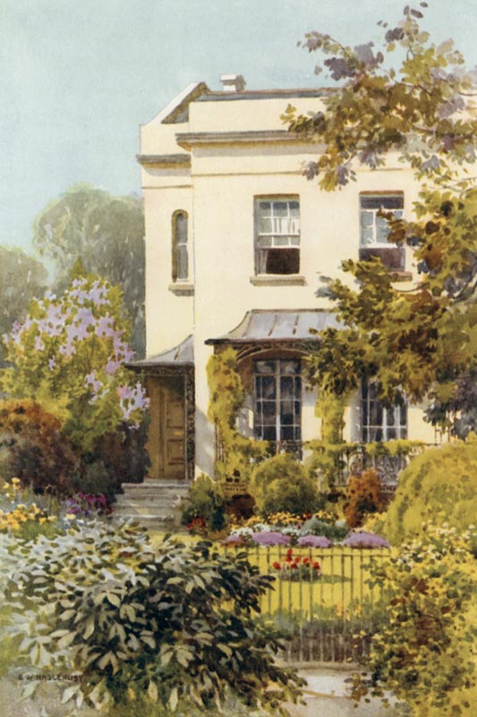 Nathaniel Hawthornes House, Leamington od E.W. Haslehust
