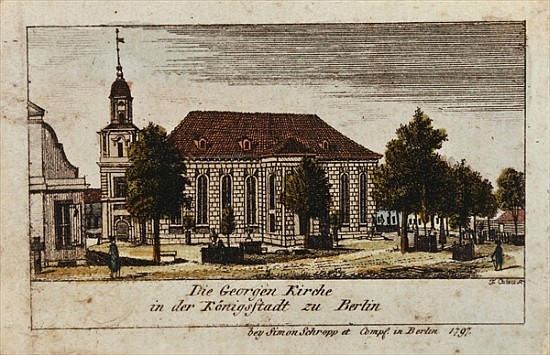 The Church of St. George in Konigsstadt, Berlin od F.A. Calau