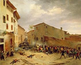 The Battle of 31st March 1849 in the Via delle Consolazioni in Brescia