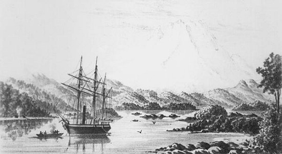 Mount Burney from the Otter Islands od F.C.P. Vereker