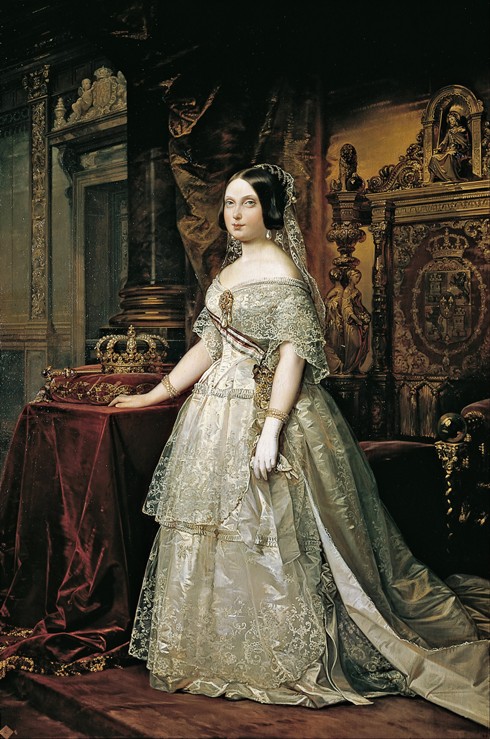 Portrait of Isabella II of Spain od Federico de Madrazo y Kuntz