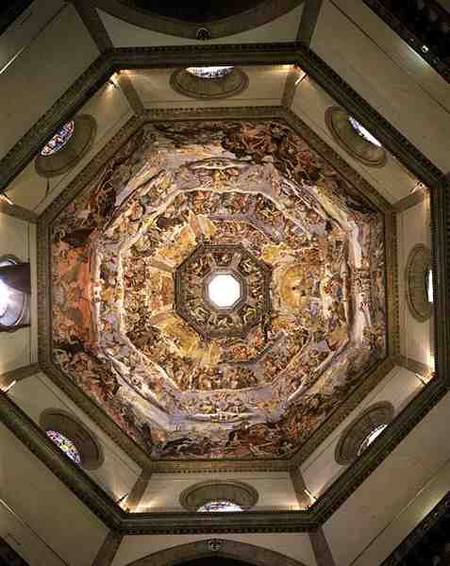 The Last Judgement, from the cupola of the Duomo od Federico Vasari