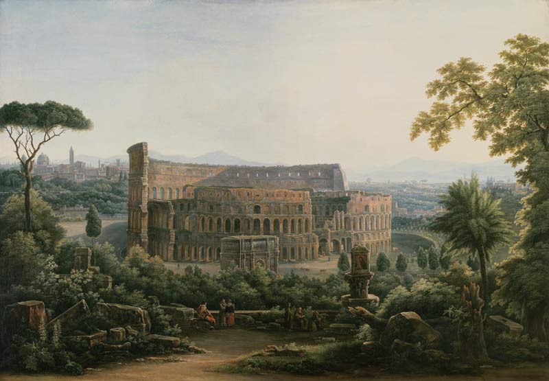View of the Colosseum, Rome od Fedor Mikhailovich Matveev