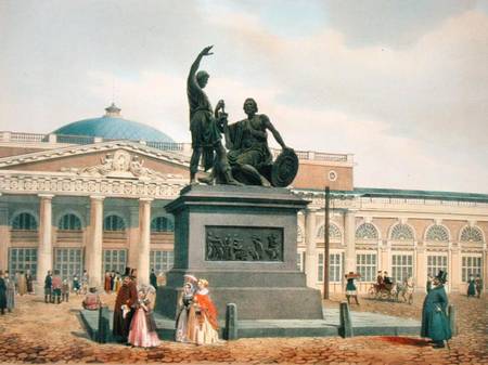The Minin and Pozharsky monument in Moscow od Felix Benoist
