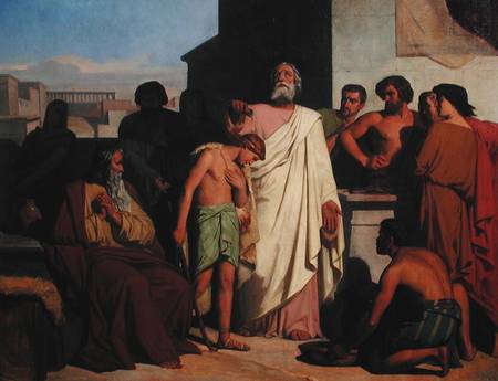 Annointing of David by Saul od Felix-Joseph Barrias