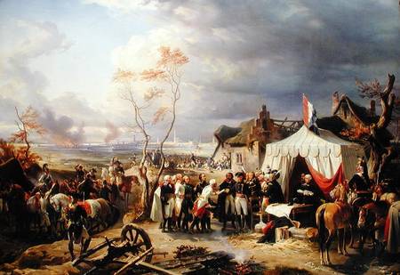 General De La Morliere Receiving the Surrender of Antwerp, 29th November 1792 od Felix Philippoteaux