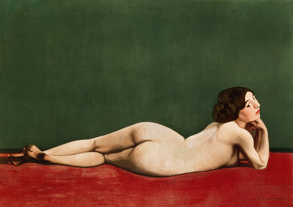 Nude Stretched out on a Piece of Cloth od Felix Vallotton