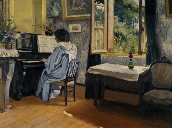 F.Vallotton / Woman at the Piano od Felix Vallotton