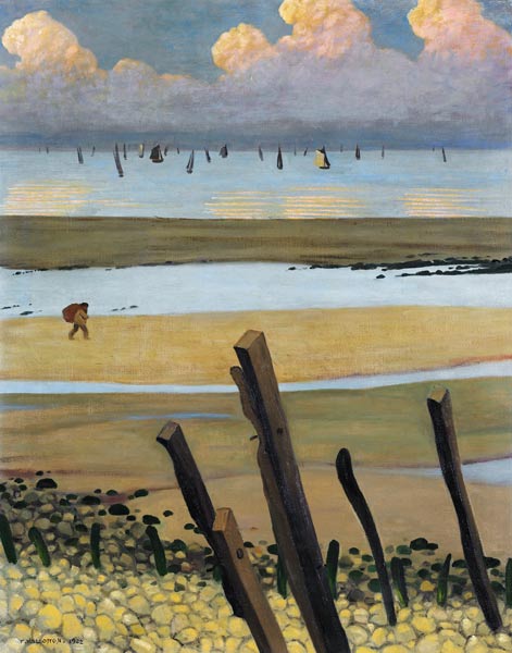 Das Meer bei Ebbe, Villerville od Felix Vallotton