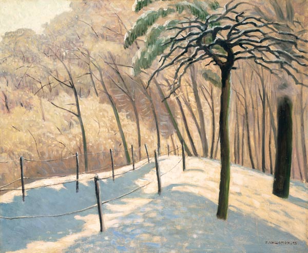 Schneelandschaft im Bois den Boulogne od Felix Vallotton