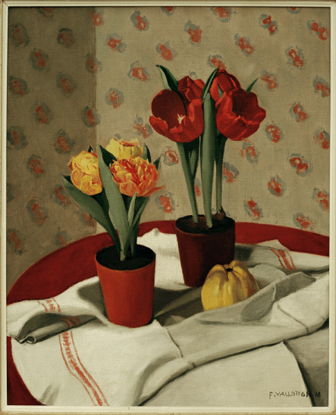 F.Vallotton /Still Life:... Tulips od Felix Vallotton