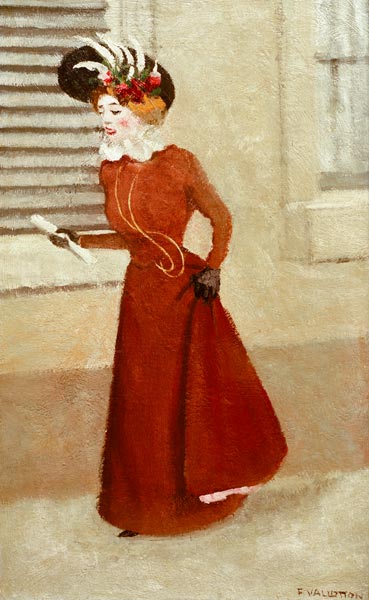 F.Vallotton / Woman w.Plumed Hat / 1895 od Felix Vallotton