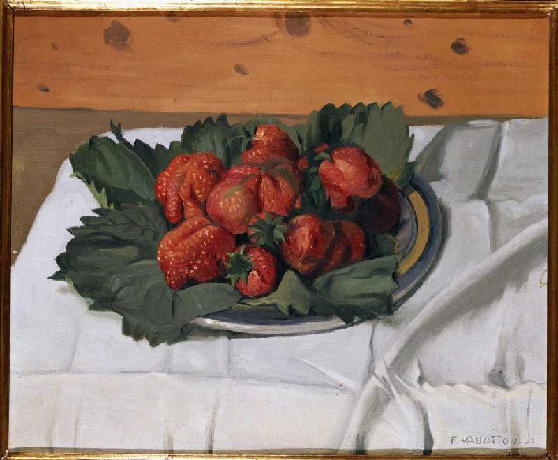 Quiet life with strawberries od Felix Vallotton