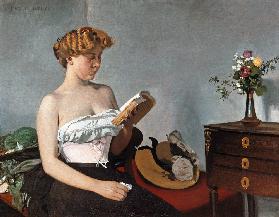 F.Vallotton, Lesende Frau