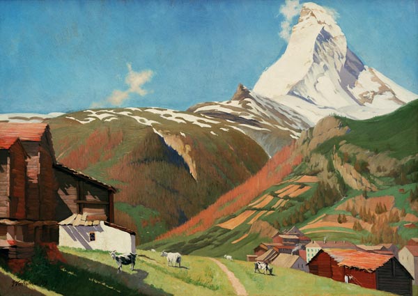 F.Vallotton, View of Zermatt od Felix Vallotton