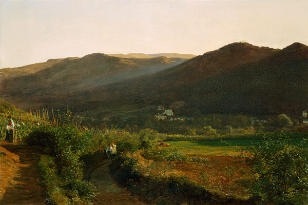 Landscape with vineyards od Ferdinand Georg Waldmüller