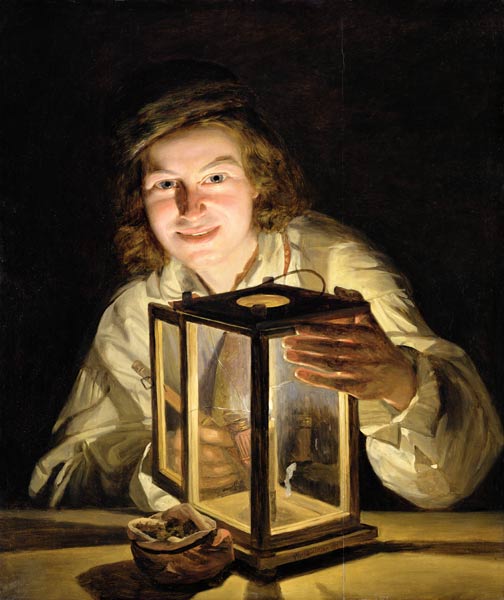 The Young Stableboy with a Stable Lamp od Ferdinand Georg Waldmüller