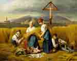 The harvest (at Zell at the lake) od Ferdinand Georg Waldmüller
