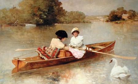 Boating on the Seine od Ferdinand Heilbuth