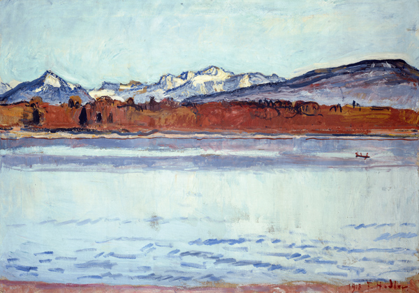 The snow-covered Montblanc chain od Ferdinand Hodler