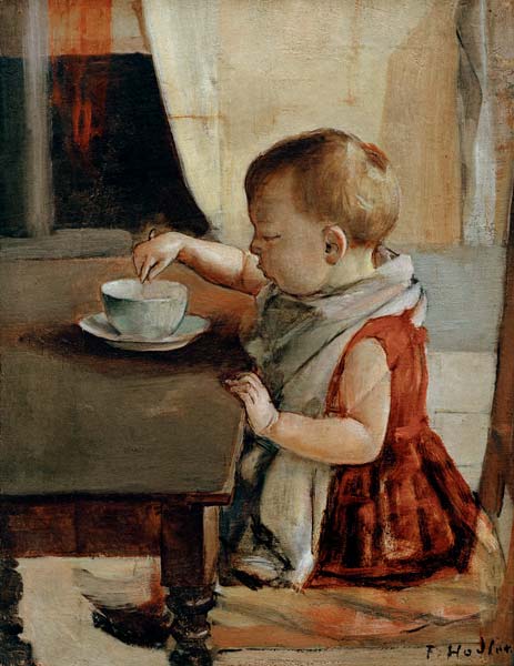 Kind am Tisch od Ferdinand Hodler