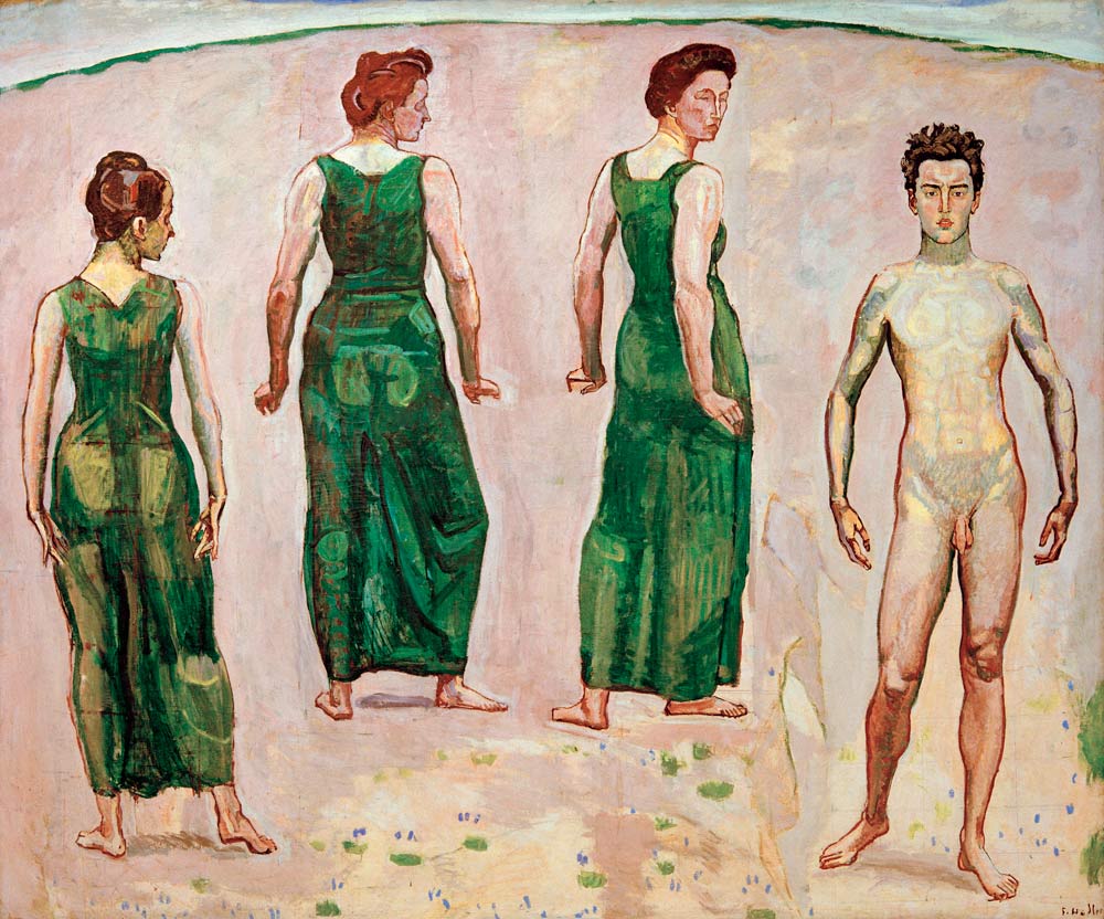 Youth Admired By Women od Ferdinand Hodler