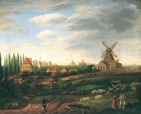 Ansicht der Stadt Münster von Südwesten od Ferdinand Hodler