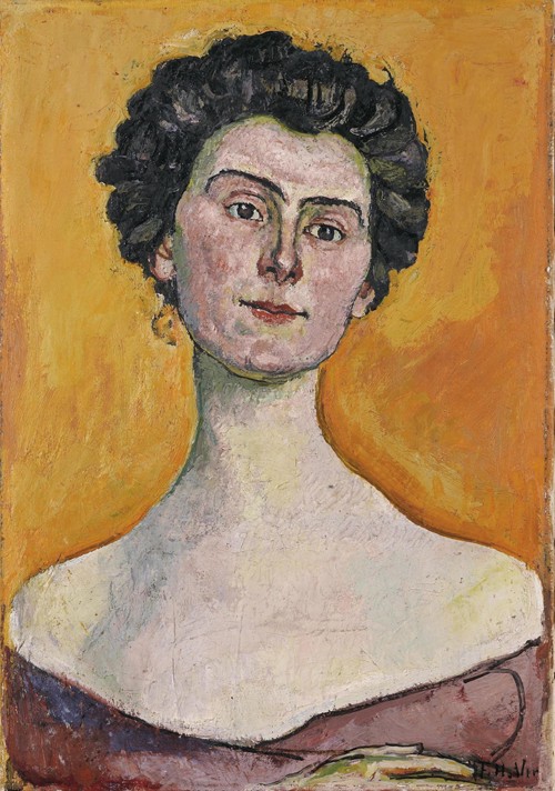 Potrait of Clara Pasche-Battié od Ferdinand Hodler