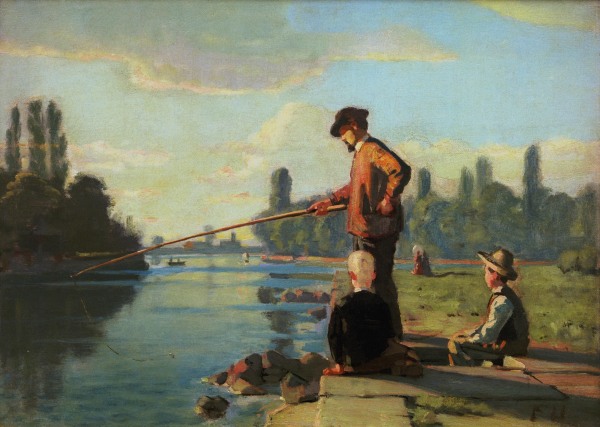 Der Angler od Ferdinand Hodler