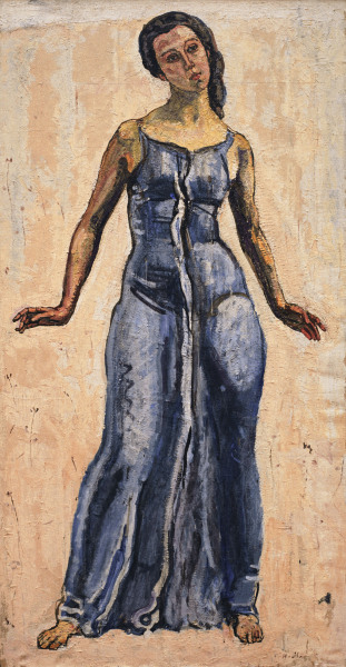 Figure from View into... od Ferdinand Hodler