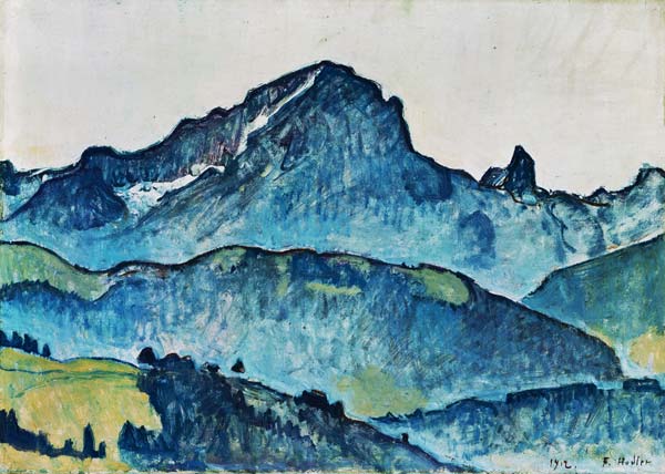 Le grand Muveran (Bernese Alps) od Ferdinand Hodler