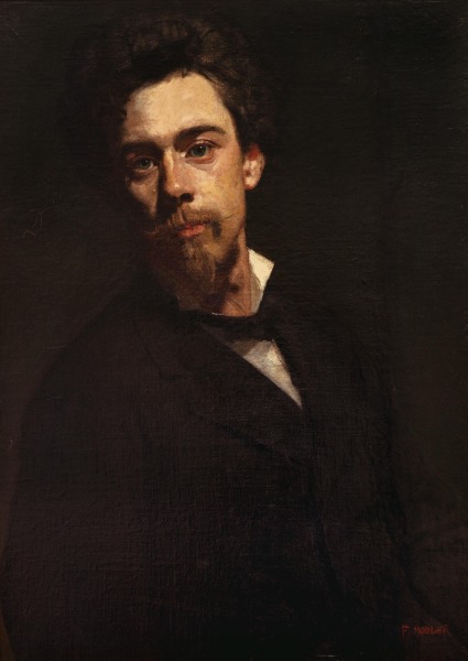 Self-portrait 1879 od Ferdinand Hodler