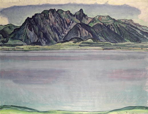 Thunersee with the Stockhorn Mountains, 1910 (oil on canvas) od Ferdinand Hodler